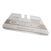 Леза запасні STANLEY "Carbide",трапецевидні, висота19мм,довж. 62мм,зміцнена карбідом воль (5шт/пач)