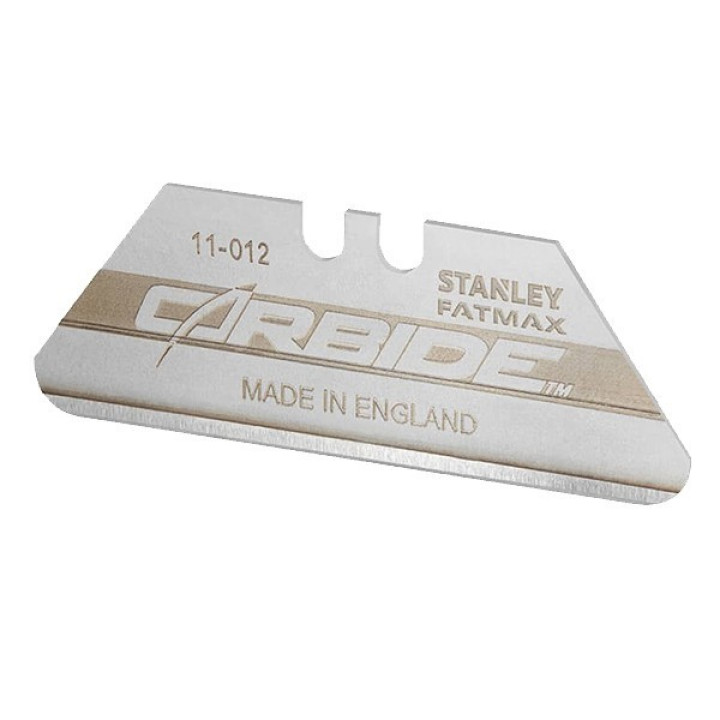 Леза запасні STANLEY "Carbide",трапецевидні, висота19мм,довж. 62мм,зміцнена карбідом воль (5шт/пач)