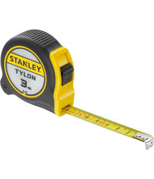 Рулетка STANLEY "TYLON™, 3мх12,7 мм, в пластиковому корпусі.030-687