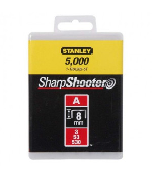  Скоби тип "А, 8 мм,  до степлера ручного STANLEY "Light Duty" (1000шт)1-TRA205T