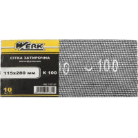 Сітка абразивна затирочна WERK  вольфрам. 115*280 к.100, 10шт