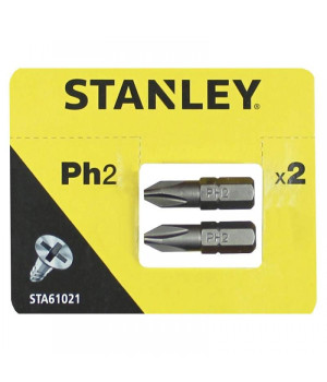 Біта STANLEY  PH2, L=25 мм,( 2шт, блістер.)