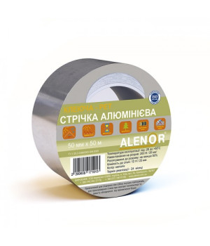 Скотч алюмінієвий AL+PET ALENOR (50мм*50м)