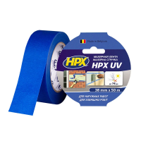 Стрічка малярна стійка до ультрафіолету HPX MU3850 38мм х 50м синя