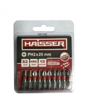 Біта Haisser PH 2x25 мм, набір 10шт, (продаж поштучно)