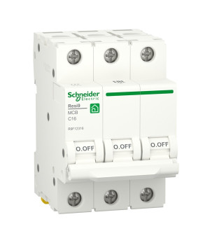  Вимикач автоматичний Schneider ВА63 3П 16А С RESI9