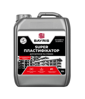  Пластифікатор для бетонів та стяжок Байріс SUPER  (10л)