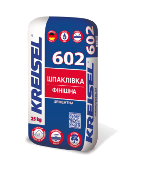 Шпаклівка фінішна цементна (біла) 1-5мм  Kreisel (Крайзель) 602 (25 кг) 