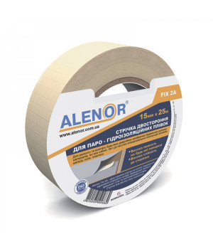 Скотч двосторонній  для паро і гідроізоляції ALENOR FIX 2A 15мм*25м