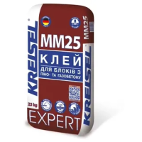 Клей для мурування  та шпаклювання блоків з піно-та газобетону Kreisel (Крайзель) EXPERT MM25 (25 кг.)  