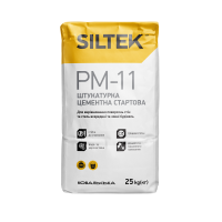 Штукатурка цементна стартова. Ручного та машинного нанесення SILTEK PM-11  (25 кг)  