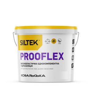 Гідроізоляція високоеластична однокомпонентна Siltek Prooflex 12 кг