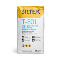  Клей для плитки і каменю універсальний SILTEK Т-801 (25 кг.)