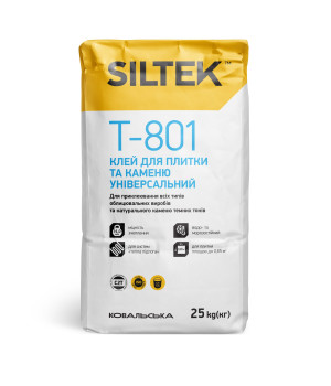  Клей для плитки і каменю універсальний SILTEK Т-801 (25 кг.)