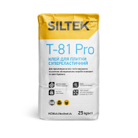 Клей для плитки супереластичний Siltek T-81 Pro 25 кг.