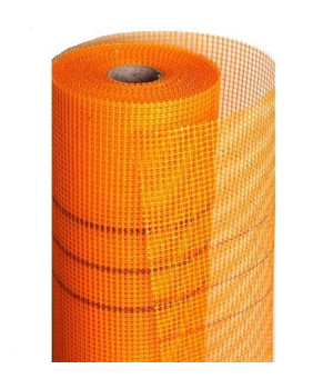 Сітка штукатурна лугостійка Fiberglass 6*5мм (50м.кв 160гр/м2) помаранчева
