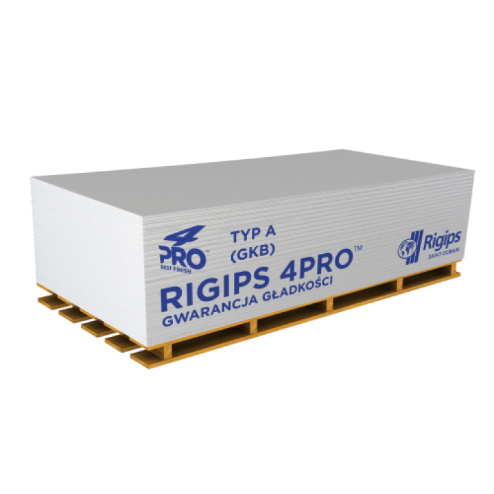 Гіпсокартон стіновий звичайний Rigips (12.5*1200*2500)