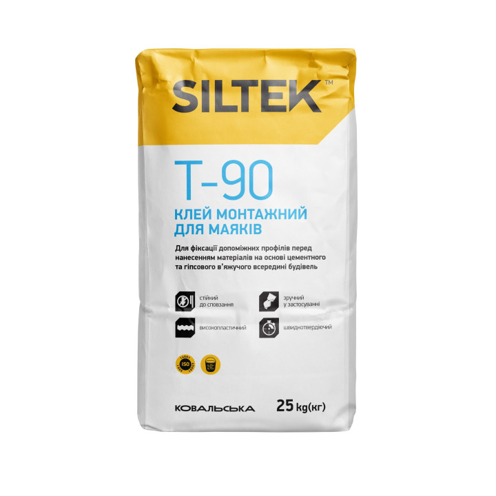 Клей монтажний для маяків SILTEK T-90 (25кг)