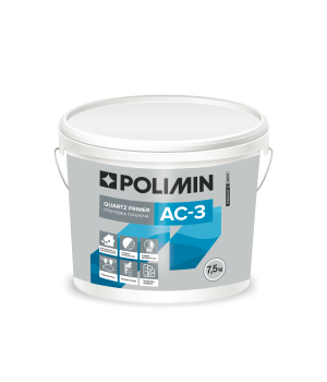 Грунт-фарба біла Полімін АС-3 (Polimin) (5л/7.5кг)
