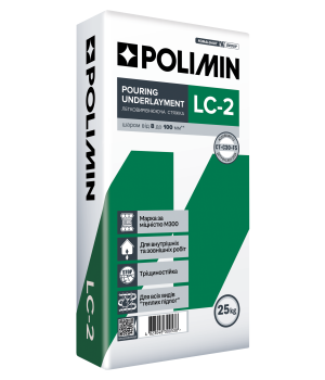 Стяжка для підлоги Полімін LC-2 POURING UNDERLAYMENT (8-80мм) (25кг)