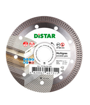 Круг алмазний відрізний Distar 125х22,23 7D Multigres граніт, мармур