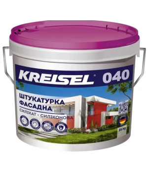 Штукатурка фасадна силікат-cиліконова Крайзель 040 База В "Баранець" 1,5 мм (відро 25 кг)