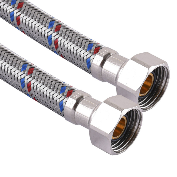 Шланг нержавіюча сталь SOLOMON 1/2"х1/2" ВВ 1,0м HS30