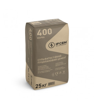 Цемент М400 СЕМ IV/B(P-V)  32.5 R-SR 25кг (Івано-Франківський)