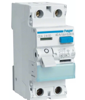 Дифреле Hager ПЗВ 2P  6kA  40A 30mA A