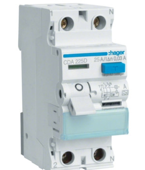 Дифреле Hager ПЗВ 2P  6kA  25A 30mA A