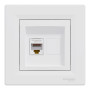 Розетка компютерна Schneider RJ-45 внутр. "ASFORA" біла