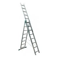 Драбина універсальна WERK LZ3208Q 3*8 сх, довжина 5,1/2,3м, вага 12,1кг