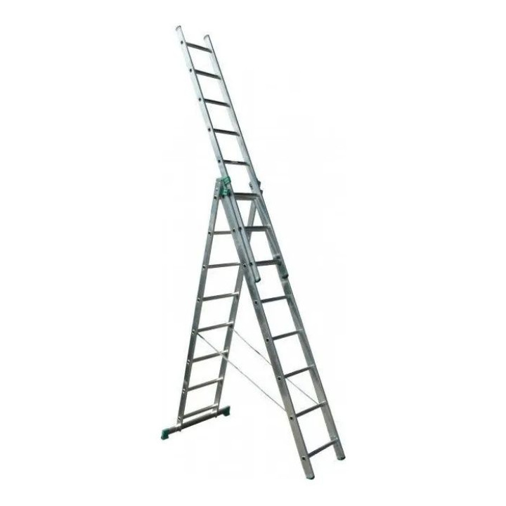Драбина універсальна WERK LZ3208Q 3*8 сх, довжина 5,1/2,3м, вага 12,1кг