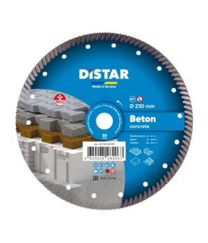 Круг алмазний відрізний Distar Turbo 230х2,6х22,23 Beton