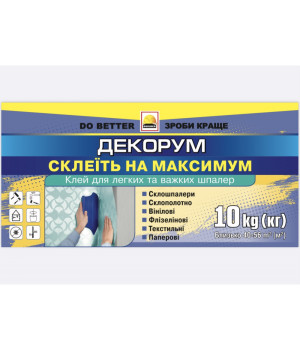 Клей для шпалер Декорум 10кг (BUILDER)