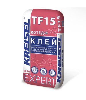Клей для приклеювання та армування мінераловатних та пінополістиру Kreisel Expert TF15 (Крайзель 215) (25 кг)