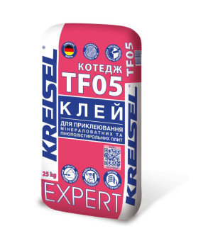 Суміш для приклеювання мінераловатних та пінополістирольних плит Kreisel Expert TF05 (Крайзель 205) (25 кг)