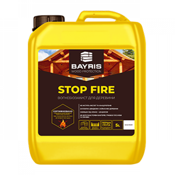 Вогнебіозахист Байріс "Stop Fire" червоний (5л)